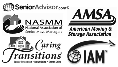 SeniorAdvisor.com, National Association of Senior Move Managers, American Moving & Storage Association, Caring Transitions and IAM
